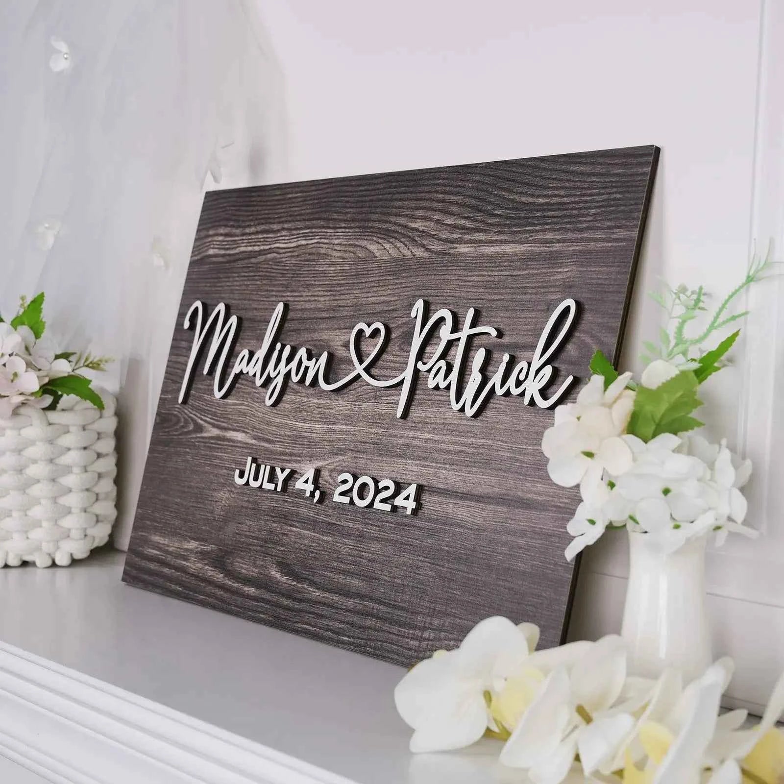 Personalized Wedding Sign Wedding Welcome Sign for Wedding Entrance