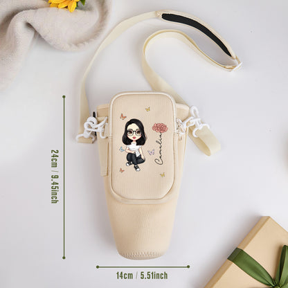 Selection of personalised birth flower design options for 40oz Stanley Cup carrier – custom floral gifts by birth month