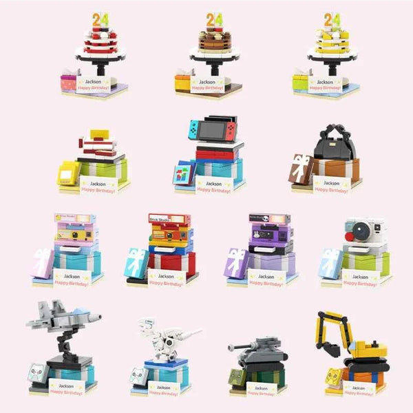 Full-body Custom 1 Person Brick Figures with Photo and Name Best Birthday Gift for Him