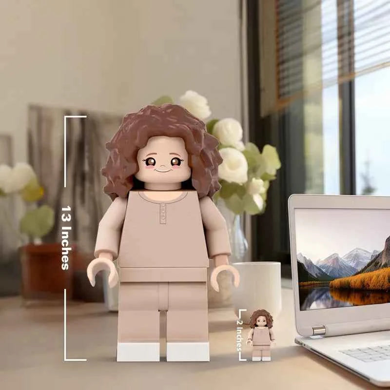 3D Print Custom Giant Minifigs Personalized Photo Turn Your Photo into Minifigs Gifts for Daughter Production Time: 7–10 Working Days
