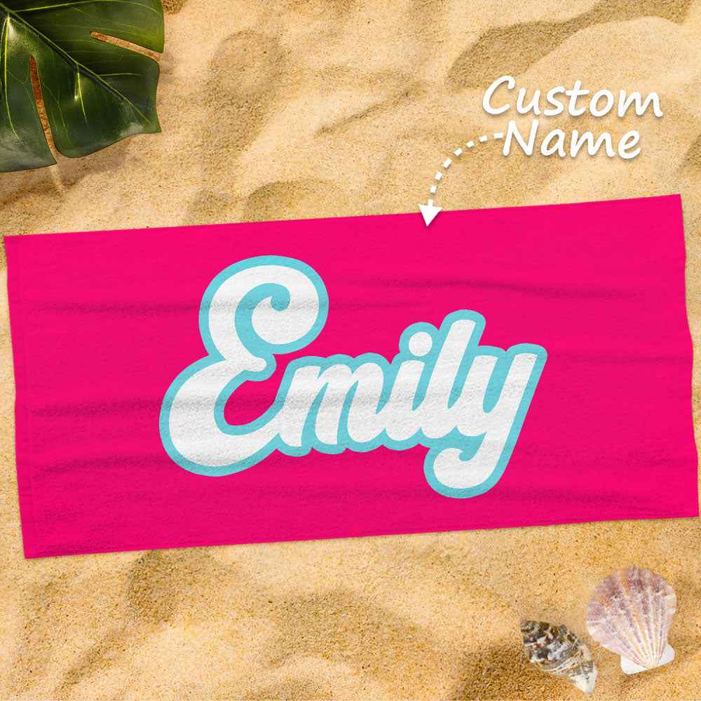 Personalized Name Beach Towel