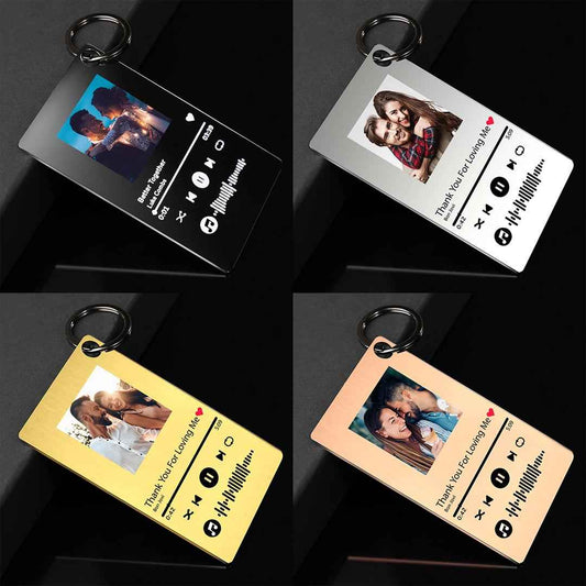 Custom Photo Scannable Music Code Music Plaque Gifts For Her/Him