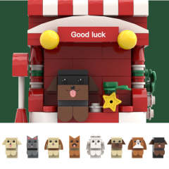 Personalised Christmas Brick Figure Pen Holder | Custom Pet & People Desk Organiser