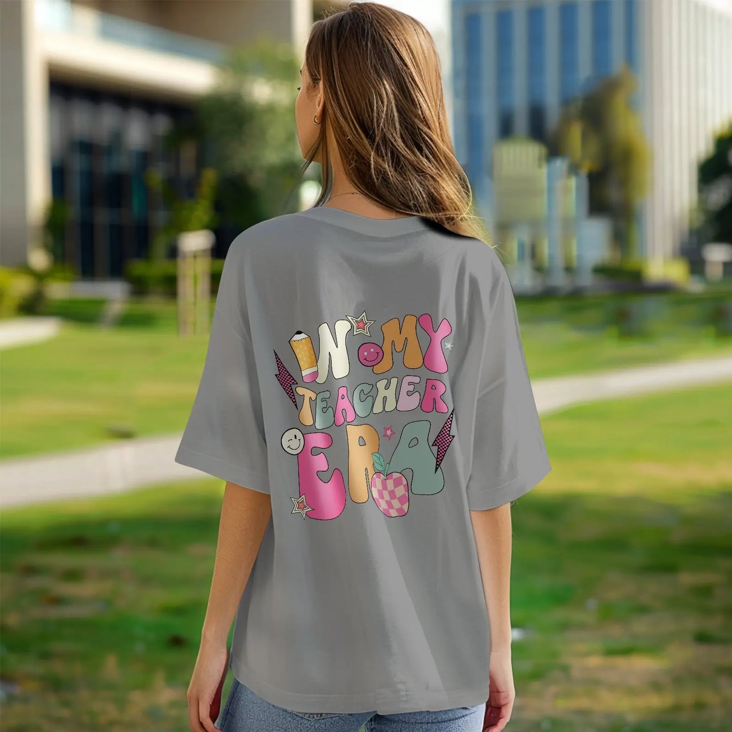 Gift-ready packaging for personalised 'In My Teacher Era' T‑Shirt – perfect teacher appreciation present