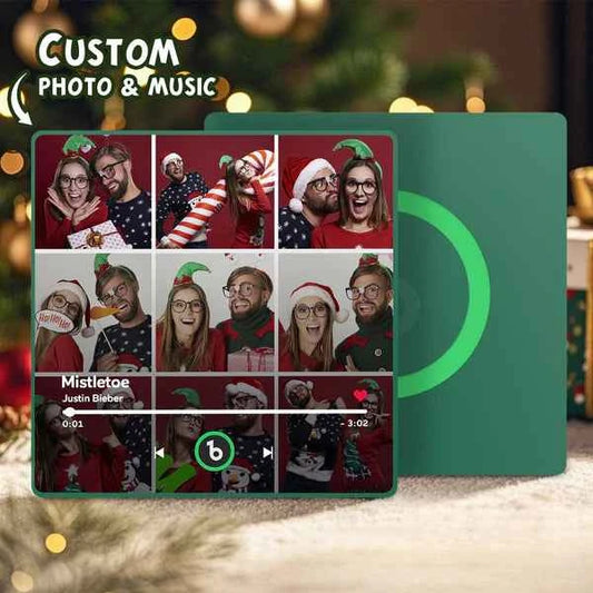 FridgeBeats Framed Custom Music Fridge Magnet and Photo Wall Photo Sticker Music Movement That Can Be Played Gift for Couple New 4.0
