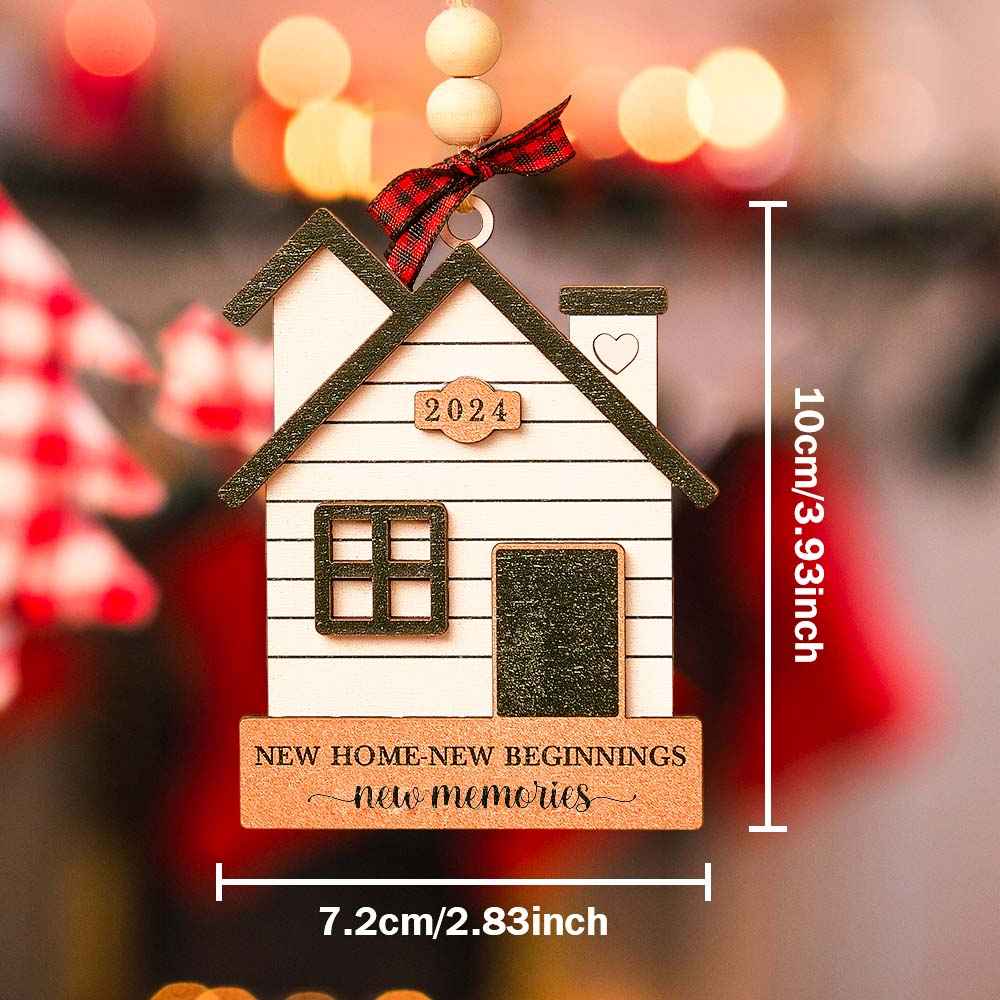Personalized New Home Ornament First Home Christmas Ornament for Housewarming Gifts