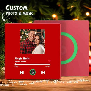 FridgeBeats Framed Custom Music Fridge Magnet New 4.0 Upgrade Colorful Frame Album Fridge Magnet That Can Be Played Song Anniversary Gift