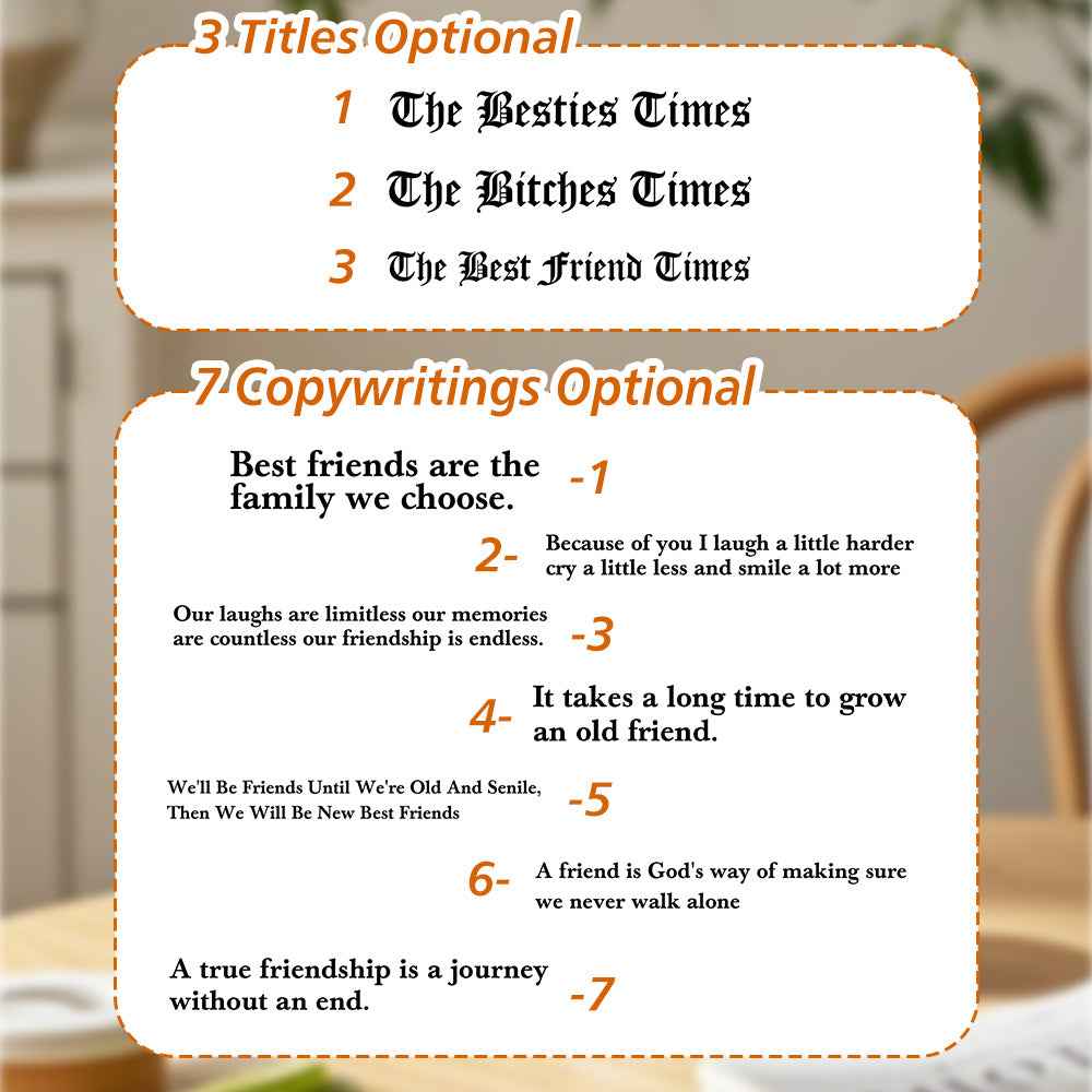 Personalized The Besties Times Mug Friendship Photo Mug Gifts for BFF