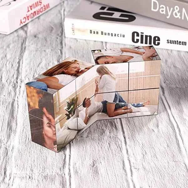 Custom Photo Cube Infinity Folding Multiphoto Cube Father's Day Gifts