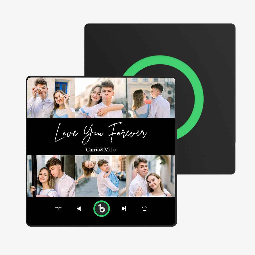 FridgeBeats Framed Custom Photos Text Music Fridge Magnet Special for Valentine's Day New 4.0 Upgrade Colorful Frame Album Sticker