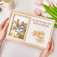 Custom Mother's Day Puzzle Engraving Photo Frame