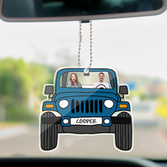 Personalised Off-Road Car Photo Hanging Ornament - Single Sided Acrylic Keepsake