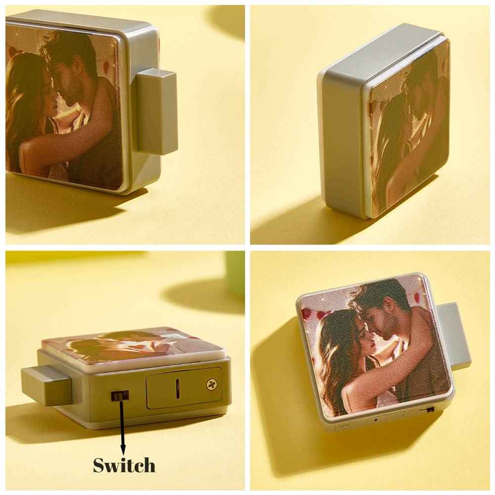 Personalized Refrigerator Magnet with Light Photo Fridge Magnet Gift for Family or Friends