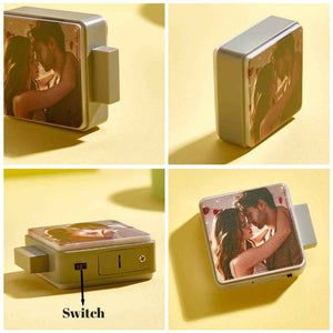 Personalized Refrigerator Magnet with Light Photo Fridge Magnet Gift for Family or Friends