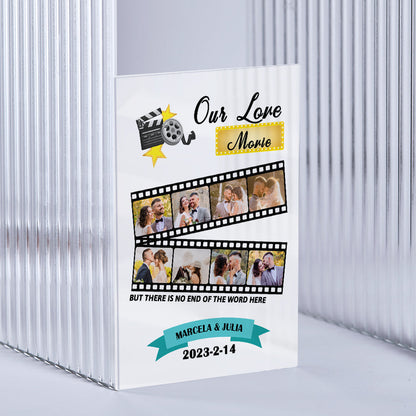 Custom Photo Keyring flat lay showing customisation options and personalised text ideal for graduation or thank you presents