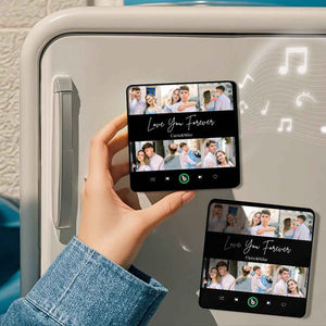 FridgeBeats Framed Custom Photos Text Music Fridge Magnet Special for Valentine's Day New 4.0 Upgrade Colorful Frame Album Sticker