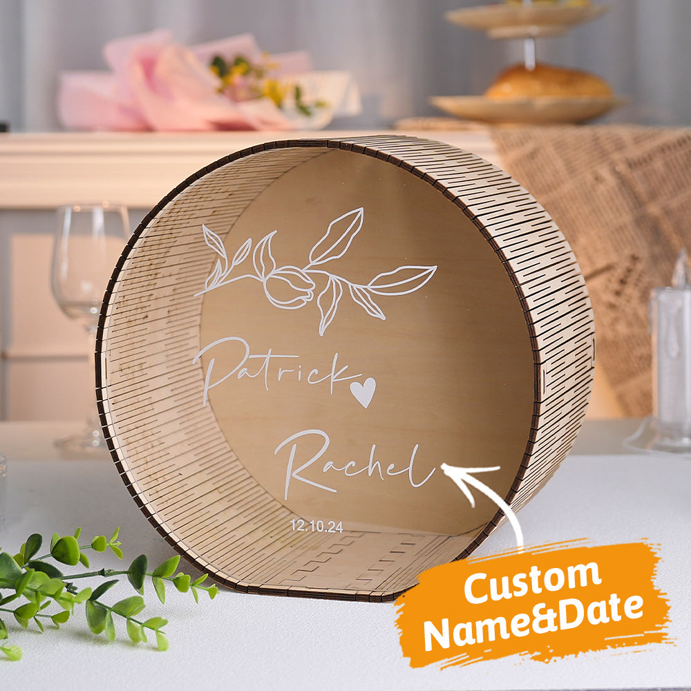 Personalised Wedding Memory Box | Keepsake Card & Gift Box for Couples