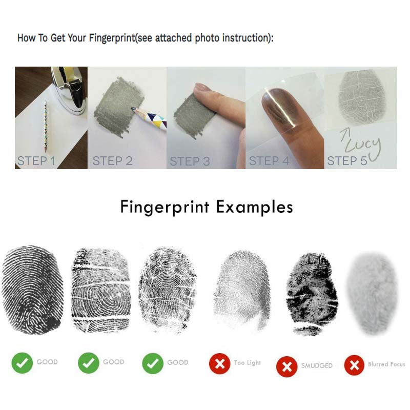 Personalised engraved fingerprint keyring presented in gift‑ready packaging, perfect as a thoughtful personalised gift