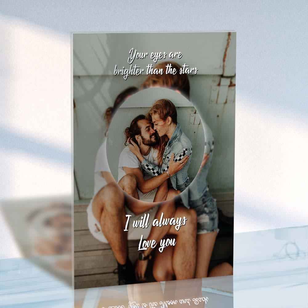Personalized Photo Plaque Acrylic Glass Photo Plaque Gift For Lover