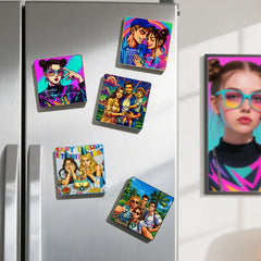 FridgeBeats Framed 4.0 Custom Anime Music Fridge Magnet with Personalised Songs & Photo