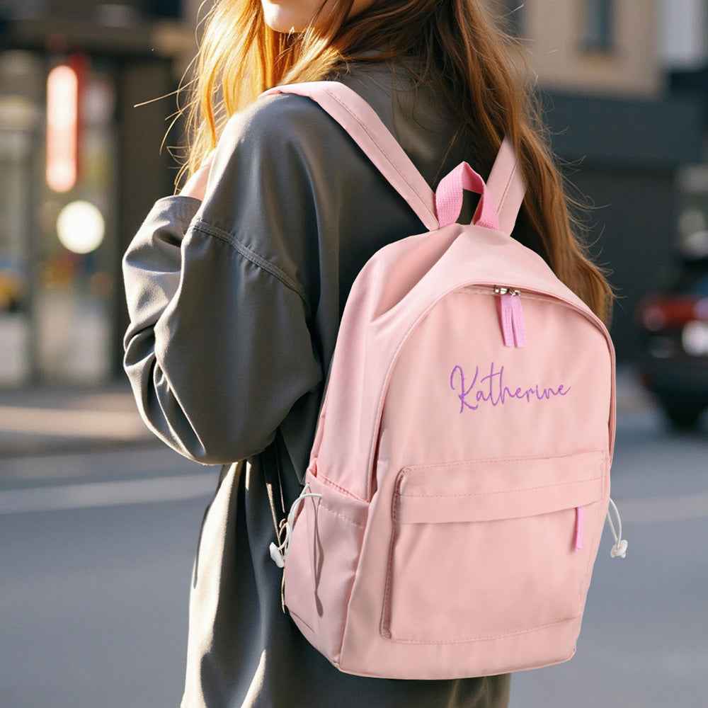 Personalized Name Embroidery Backpack Custom Backpack Travel Bags Gifts for Friend