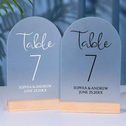 Personalized Wedding Table Numbers Custom Acrylic Table Numbers Wedding Reception Decor