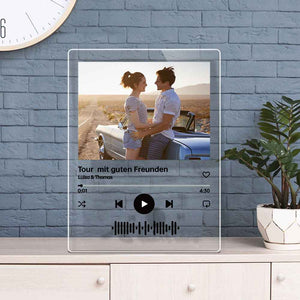 Scannable Music Code Acrylic Plaque Custom Photo Album Cover