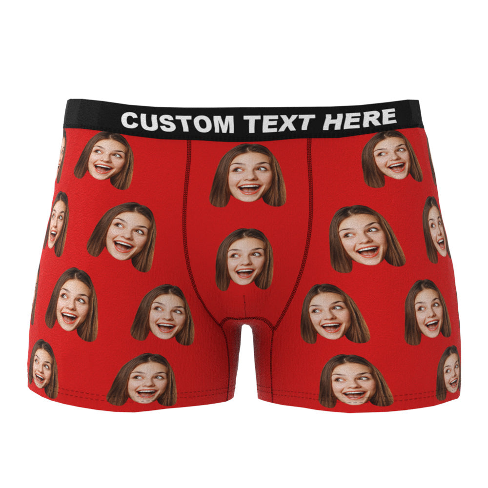 Personalised Face Boxer Shorts – Custom Photo Men's Underwear