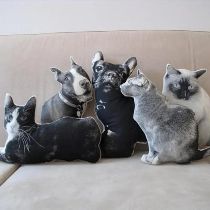 Custom Pet Photo Pillow | Personalised 3D Pet Portrait Cushion