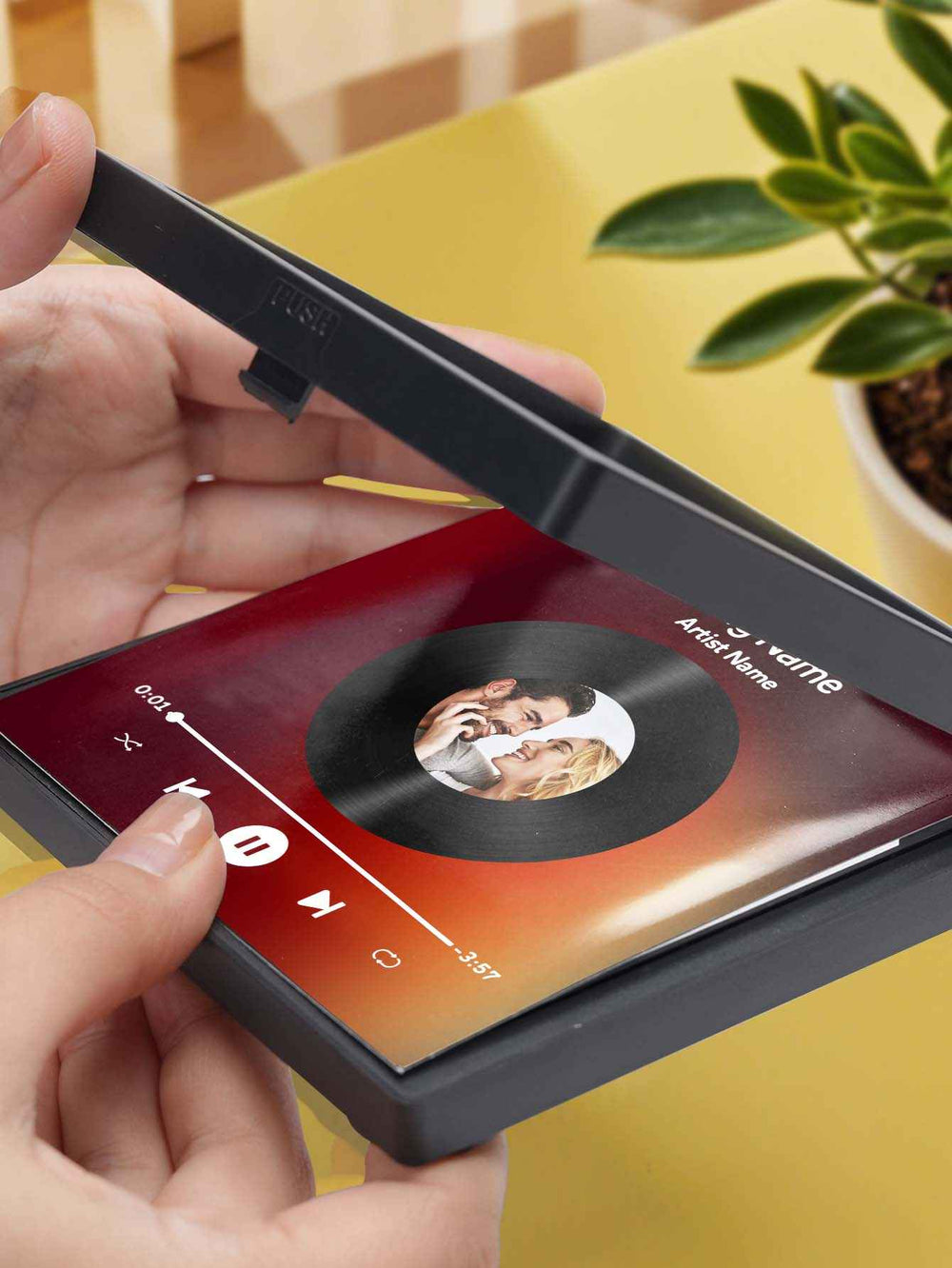 Custom Photo Vinyl Record Music Fridge Magnet for Special Memories