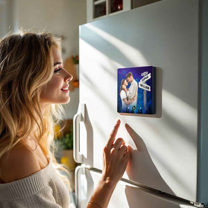 FridgeBeats Frameless New 4.0 Upgrade Custom Music Fridge Magnet Street Sign Style Fridge Magnet Gift for Lover