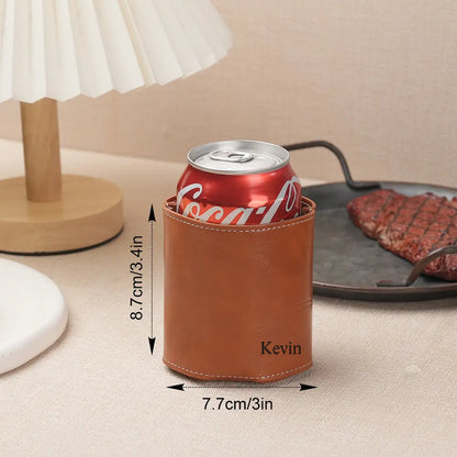 Personalised Engraved Can Cooler Holder | Unique Groomsmen Gift