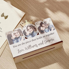 Personalised Wooden Mum Photo Plaque - Unique Mother's Day Gift UK