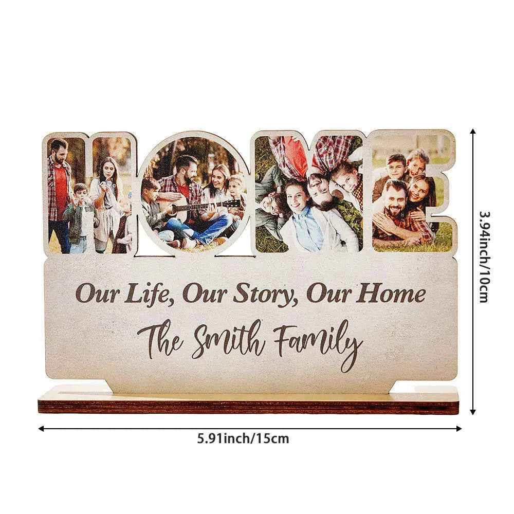 Personalized Home Wooden Plaque Custom Photo Home Sign Home Decoration Gift