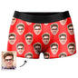 Care label close‑up for personalised boxer shorts — wash instructions: hand or machine wash below 45°C, do not bleach