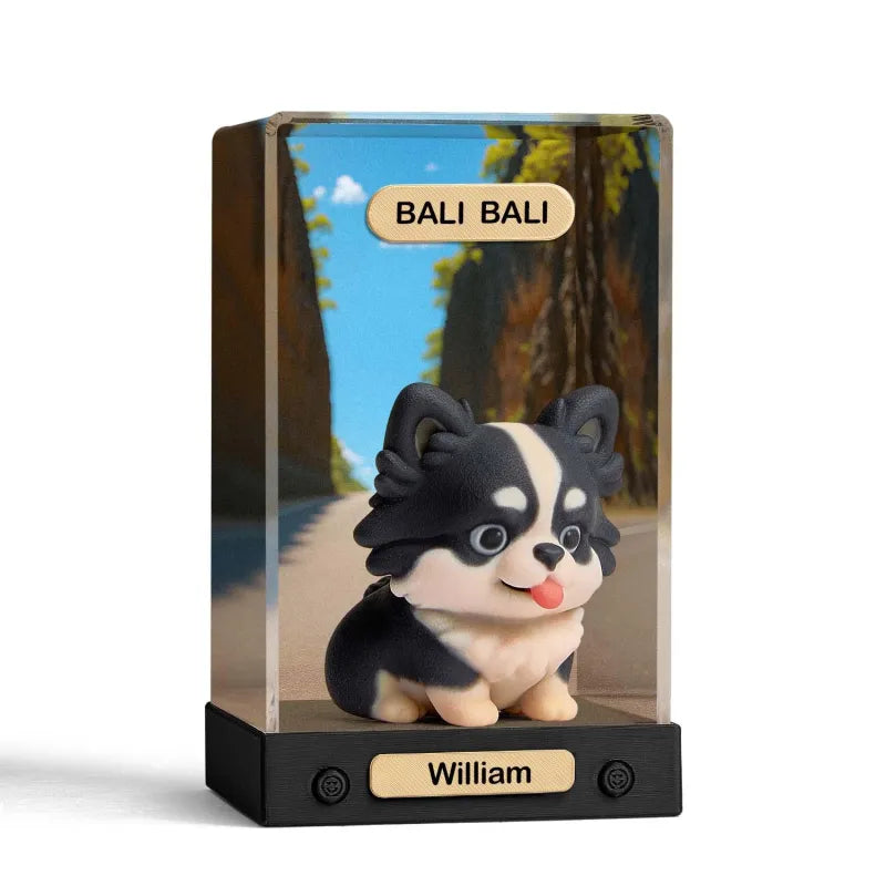 Personalised 3D Mini Figure from Your Photo - Custom Acrylic Box Gift