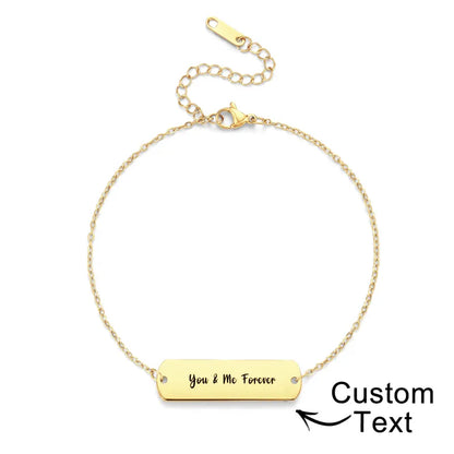 Detail shot of customised photo bracelet pendant showing museum-grade laser engraving on stainless steel – long-lasting, non-fading personalised jewellery