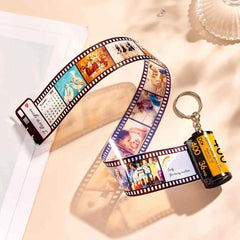 Personalized Camera Roll Keychain Custom Date and Text Photo Keychain