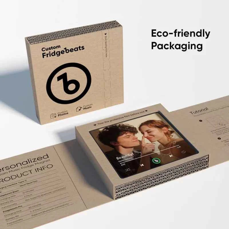 FridgeBeats Framed Custom Music Fridge Magnet New 4.0 Upgrade Colorful Frame Album Fridge Magnet Music Wall Photo Sticker