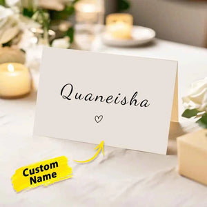 Personalized Wedding Place Names Wedding Table Place Name Cards Minimal Wedding Table Decor
