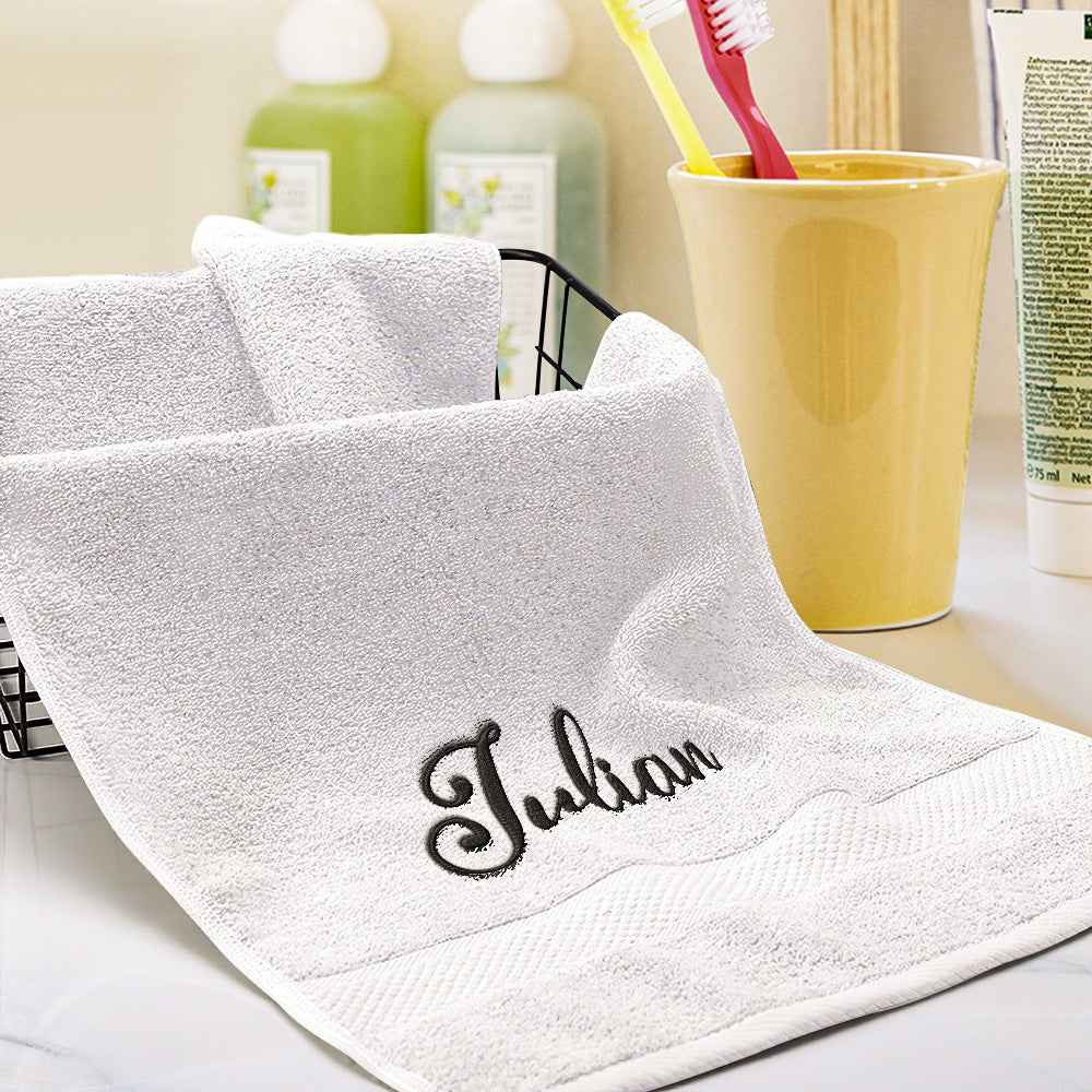 Custom Embroidered Towels Personalized Name Towel