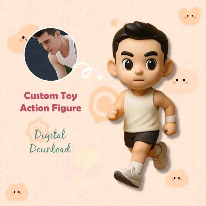 Custom 2 People 3D Mini Figure From Your Photo Personalized Toy Figure Gifts For Couple