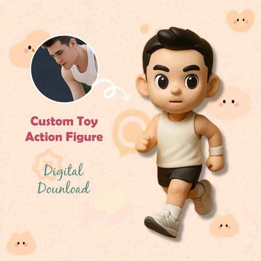 Custom 2 People 3D Mini Figure From Your Photo Personalized Toy Figure Gifts For Couple