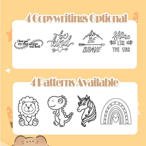 Personalized Square Bamboo Suction Plates with Name Baby Cutlery Gift for Kids