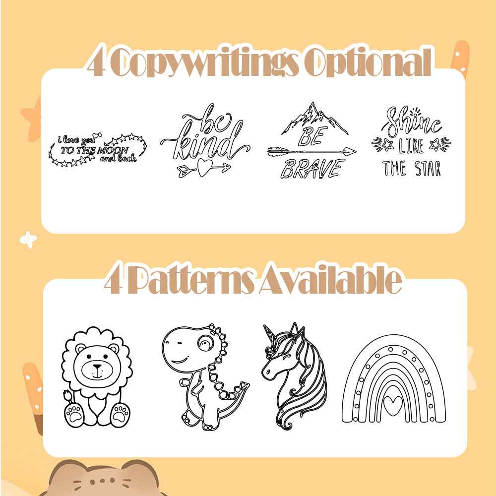 Personalized Square Bamboo Suction Plates with Name Baby Cutlery Gift for Kids