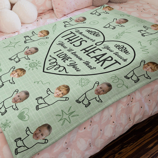 Personalised Photo Blanket for Dad | Custom Face Gift | Dad Blanket UK