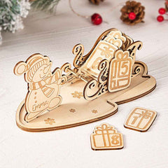 Personalized Snowman Christmas Countdown Calendar with Name Christmas Decoration Gifts