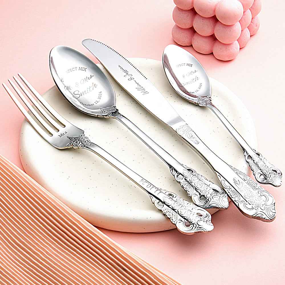 Personalized Wedding Tableware Mr & Mrs Wedding Forks Wedding Gifts