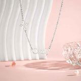 Personalized Name Necklace Cross Religious Jewelry Baptism Birthday Gift for Her