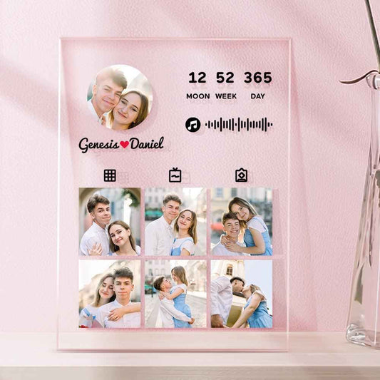 Custom Music Plaque Personalized Photo Anniversary Plaque Gift